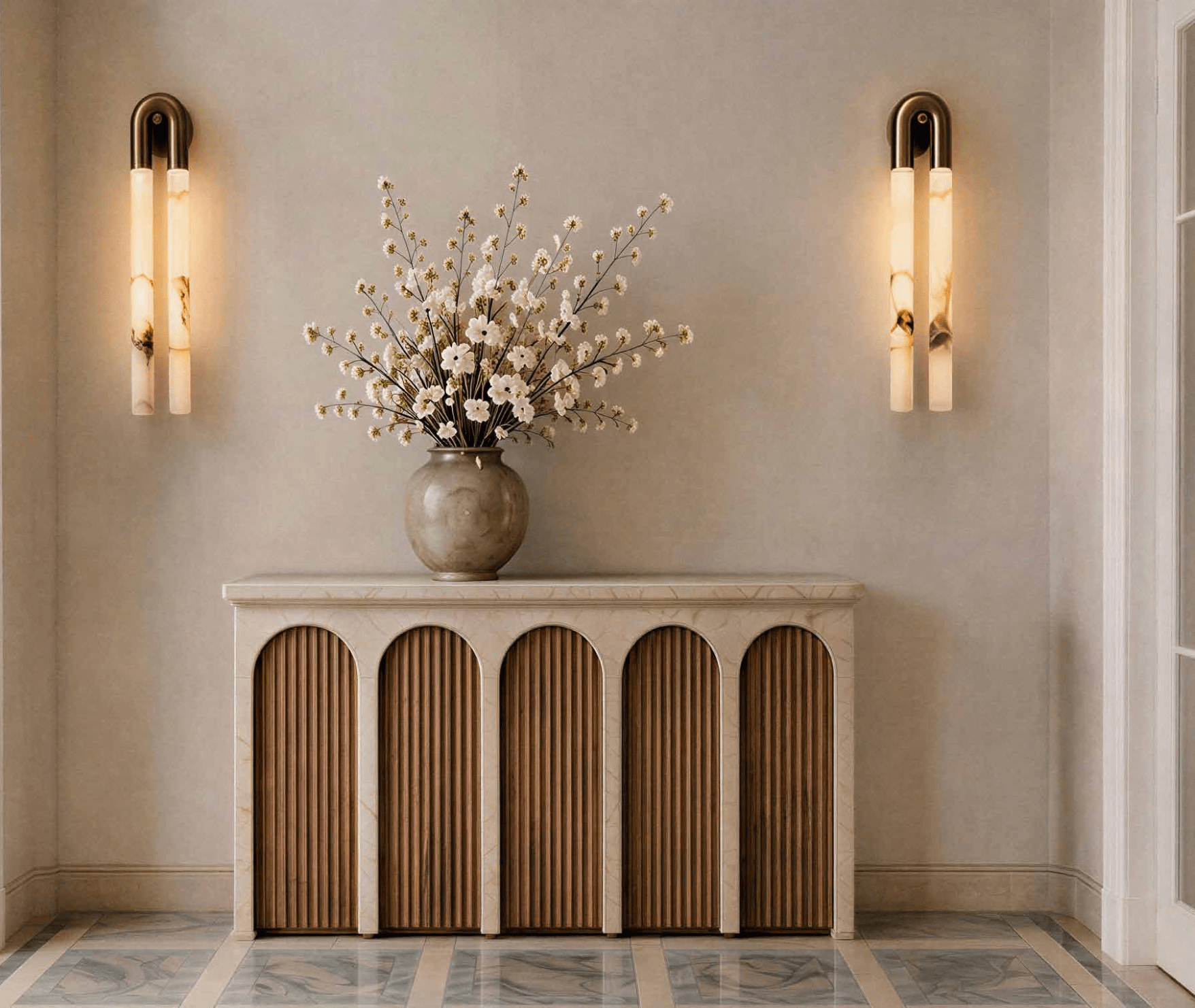 Illuminated Memory, a contemporary hotel interior design concept for Cures Marines Hotel & Spa in Trouville-sur-Mer, Normandy, is designed by emerging designers Christina Kontopoulou, Agostina Dalle Palle and Nicholas Kambanis. The project reinterprets the hotel’s Belle Époque heritage through quiet luxury, natural materials, atmospheric lighting and contemporary wellness design.