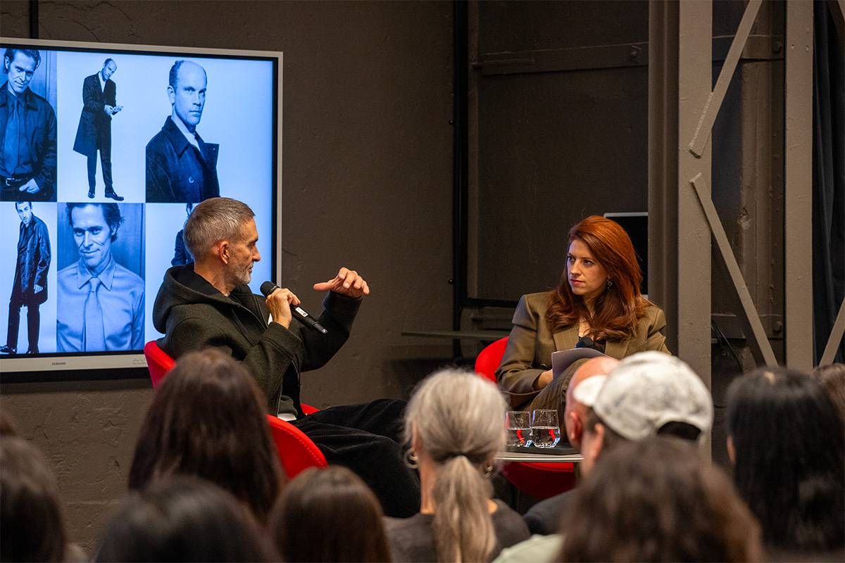 Neil Barrett in conversation with students, exploring tailoring heritage, modern menswear design and the role of education in shaping creative independence.