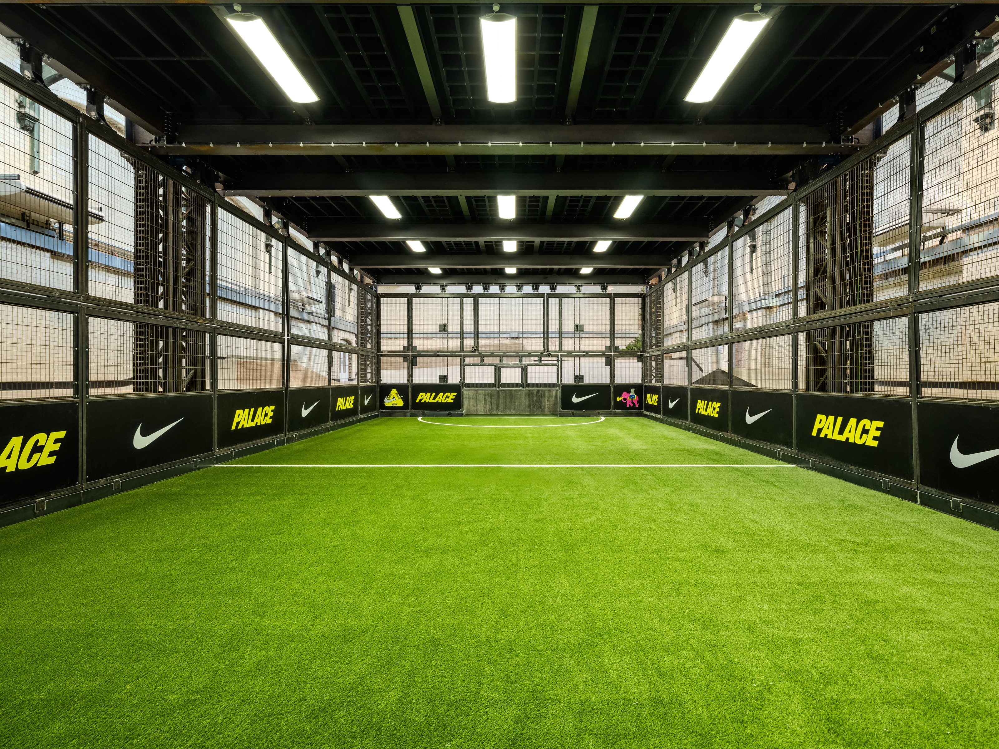 Inside “The Cage”: an underground Nike x Palace football arena blending street energy with London’s creative pulse