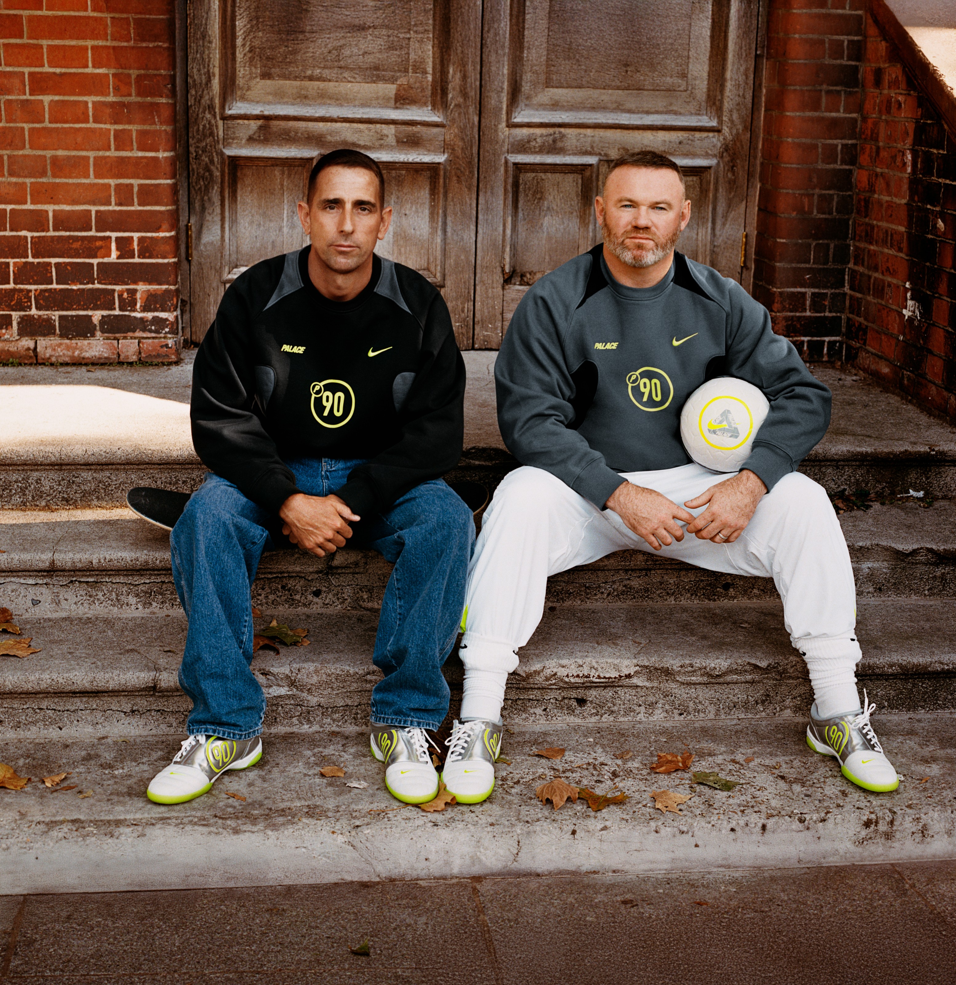 Wayne Rooney joins skater Guy Mariano to headline Nike x Palace P90, where football meets streetwear authenticity.