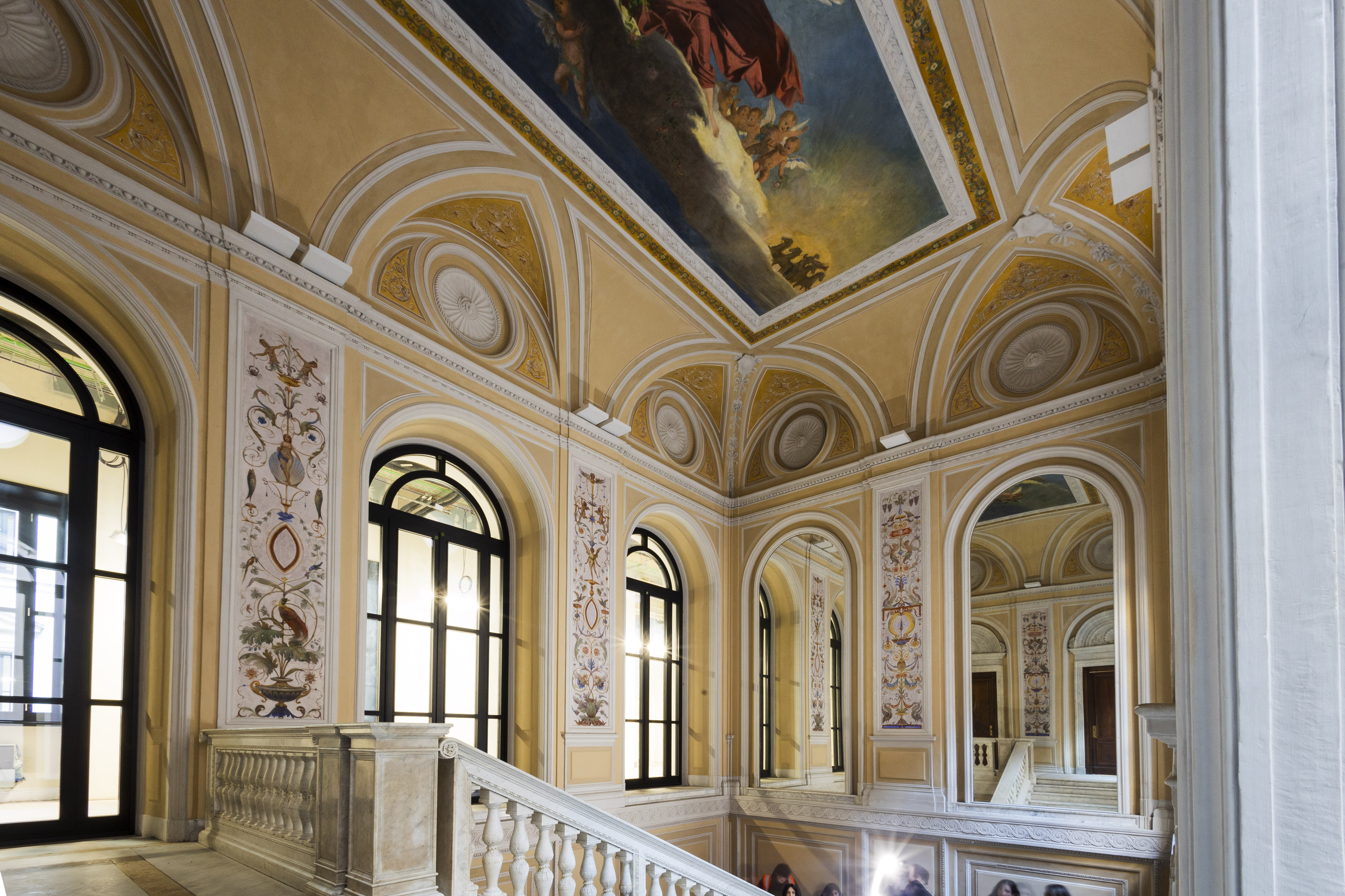 Details of the sumptuous interiors of Palazzo Turati, the new home of Istituto Marangoni's Milan Fashion School