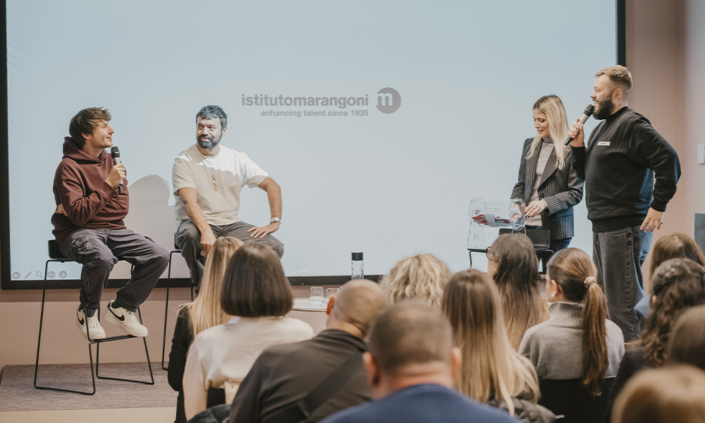 The conference, moderated by journalist and Istituto Marangoni lecturer Angelo Ruggeri, explored creativity through an engaging dialogue between Iannone and Terzini.