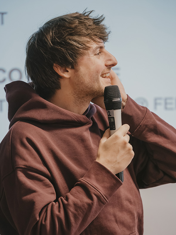 Visual artist Pietro Terzini, with a background in architecture, emphasised the importance of drawing constant inspiration from new generations.